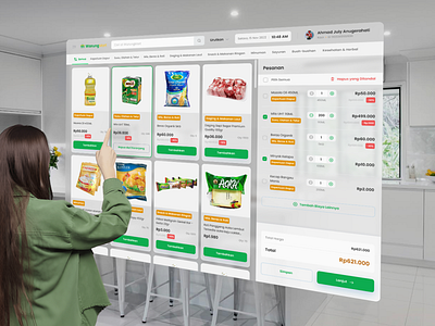 WarungMart: Grocery POS animation app branding buy cart design graphic design grocery illustration logo manage market mobile pos price screen shop ui ux vector