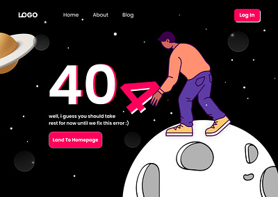 #008 Challenge - 404 Page Design 404 branding dailyui design figma figma design graphic design graphic designer illustration logo ui user experience user interface