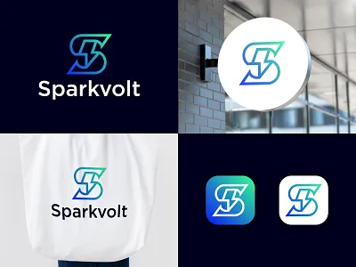 Letter S + Volt Logo Design | Branding brand identity brand sign branding branding logo designer business creative minimal logo design graphic design illustration letter s logo logo design logotype marketing minimalist logo modern logo s letter logo startup volt logo
