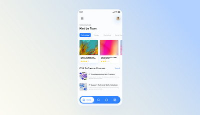 Learning App User Interface ui