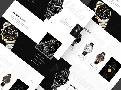 Watch Shop E-Commerce landing page branding clean creative design e shop ecommerce store fashion graphic design landing page marketplace minimal modern online shopping online store product ui ui design watch shop website design