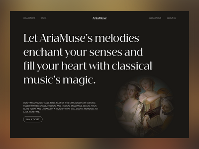 AriaMuse - A Classical Music Concert Composed by AI (#3) ai minimal ui vintage website