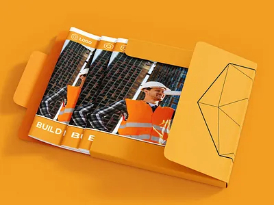 Construction A4 Size Bi Fold Brochures Design banner bi fold book branding brochures business clean company construction cover creative work design file flyer