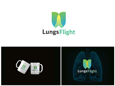 LungsFlight Logo Design | Lungs+plane icon aeroplane logo body parts logo branding company logo creative logo design flight logo fly logo graphic design health logo hospital logo logo logo design lungs logo medical logo medicine logo modern logo pharmacy logo vector visual identity logo