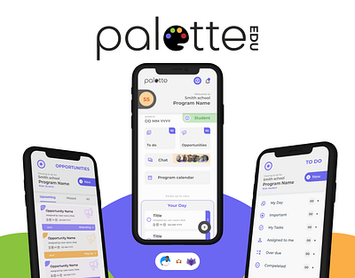 Palette Mobile client Design | UX & UI animation app branding design flat graphic design microinterations minimal productdesign prototyping typography ui ux