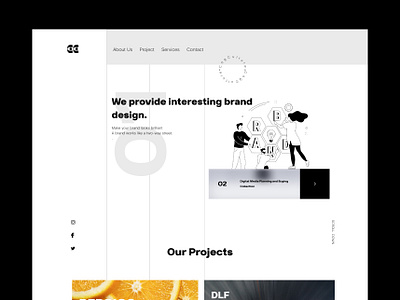 Cog Culture Landing Page (Redesign)⛳ advertisingagency branding cogculture dailyui graphic design illustration interface landingpage logo minimalism typography ui userinterface