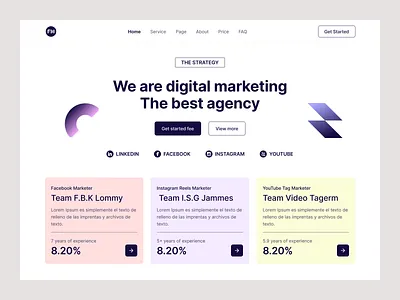 SaaS & Agency Header section ahmed tamjid ai branding clean header section home page minimal saas saas app saas header saas landing page saas ui saas website ui ui design visual design web