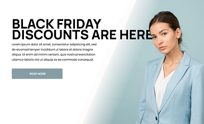 Black Friday Sale Landing Page Concept Design branding concept figma graphic design illustration landing page web design webdesign