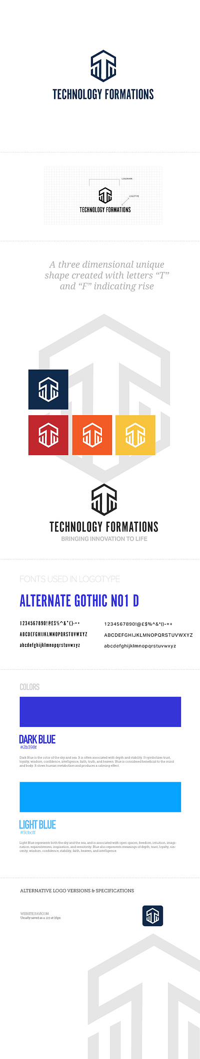 Technology Formations Branding graphic design logo
