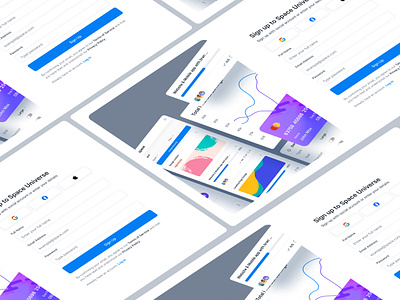Sign Up | Space Design System business card create account dashboard design system input mobile responsive ofspace product product design register registration form saas sign up form signup ui user experince user interface ux webapp
