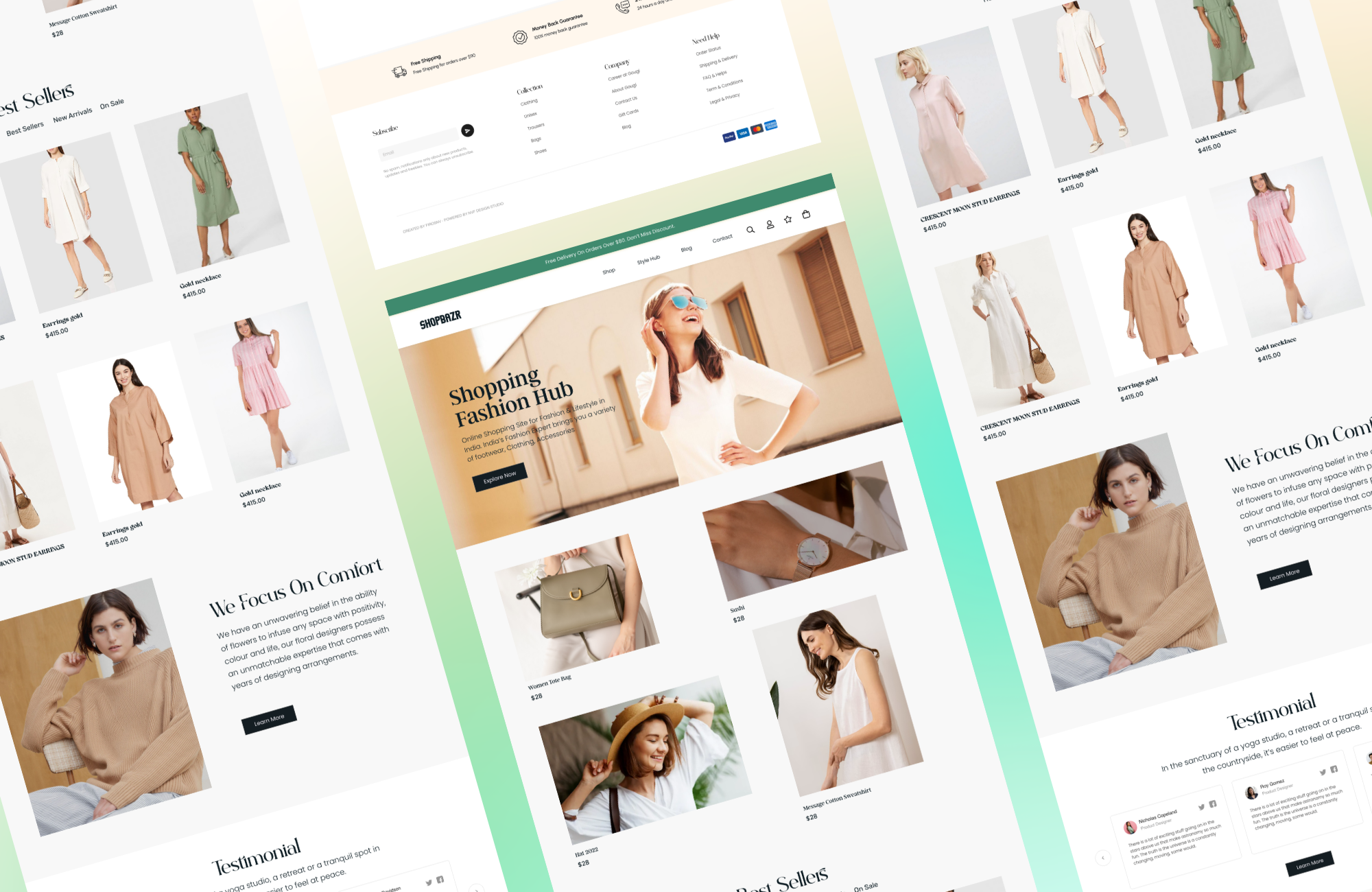 ShopBazr design dribbble ecommerce interface minimal uiux ux web website