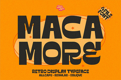 Macamore - Retro Display Typeface