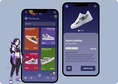 WEEB SHOE STORE 2023 app application design figma illustration prototyping shoe ui ux