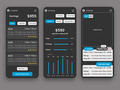 TOWYOU – Roadside Assistance & Towing App UI Design (Figma) abstract app design automotive app ui branding emergency service app figma ui design mobile app design mobile ui roadside assistance app towing app ui user interface design