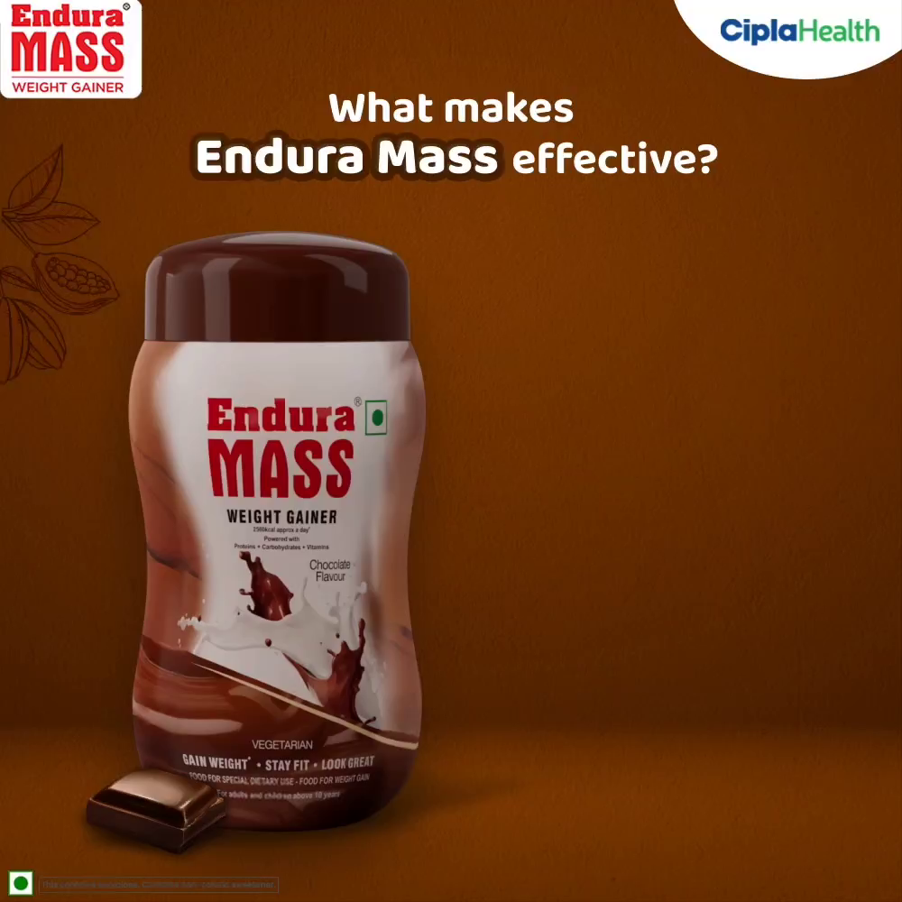 Endura Mass Chocolate Weight Gainer Powder by Endura Supplements on