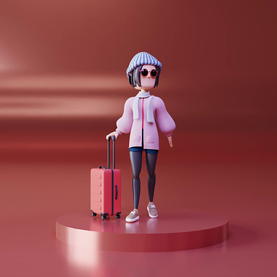 SortedMiles 3D Character Design 3d 3d animation 3d character 3d design travel website