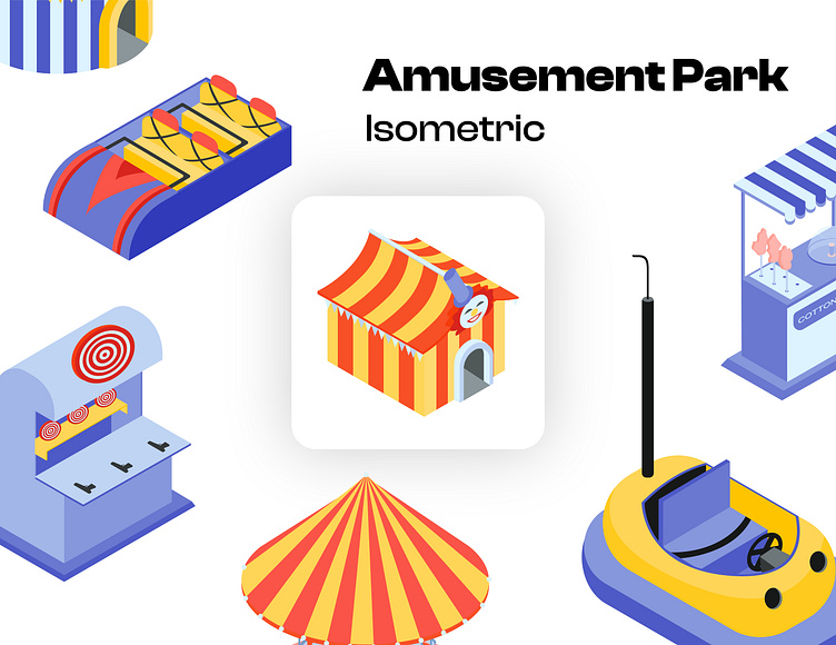 Amusement Park Isometric by Git Aset Studio on Dribbble