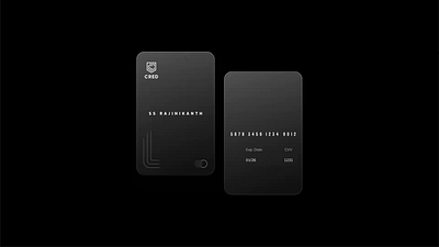 Credit Card Design app design branding card design concept design credit card glassmorphism graphic design illustration ui ui cards video animation
