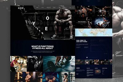 GYM Website branding design figma graphic design gym illustration ui ux web design wordpress