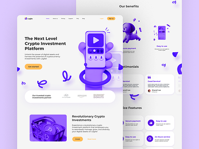 Legite Landing Page design figma freelancer ui ui designer uiux ux ux designer web web design website