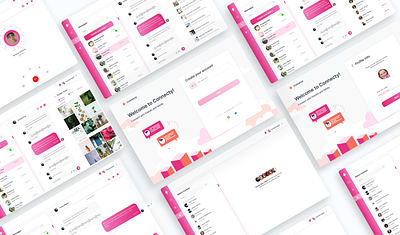 Connecty - Chatting Web App app branding design graphic design logo