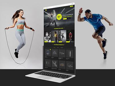 Home Page Website Design Niche:- Fitness branding design figma graphic design illustration logo ui ux vector website website design