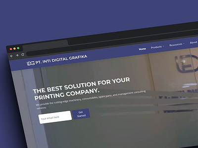 PT. Inti Digital Grafika Company Website app company profile company website design illustration mobile mobile app mobile design ui uiux ux website website design