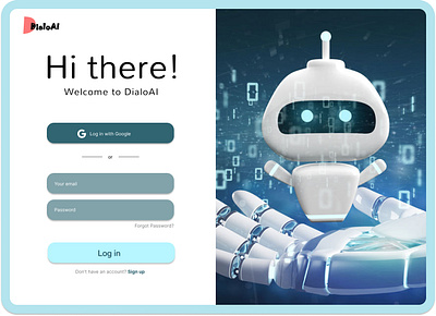 Webdesign practice - DialoAI - Version three app branding design graphic design illustration logo typography ui ux vector