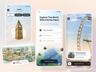 Holiday AI Travel Planner Mobile App ai clean creative holiday image layout mobile mobile app planner product design travel ui ux yellow