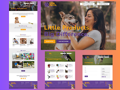 Website Design:- Little Pet Co. design figma graphic design homepage homepage design ui ux web design website website design