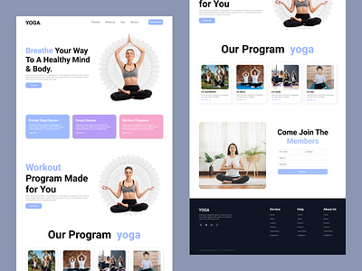 YOGA E-Commerce web UI 999watt designconcept ui ux uxinspiration yoga