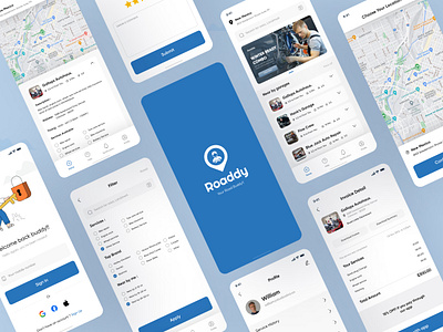 Roadside Service Assistance Mobile App application appui filterui inspiration invoicedetailui locationui minimal mobile app mobile app ui mobileappdesign mobileui popular shot serviceapp trending shot ui ui design uidesign uiux ux uxdesign