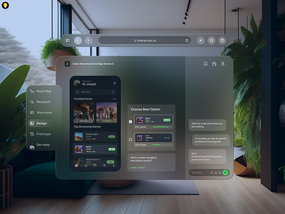 Crafting UI/UX Innovation with Apple Vision Pro applevisionpro cashewdesigns dark mode design designsbycashew empoweringyoungfounders ui ux uxdesign web3