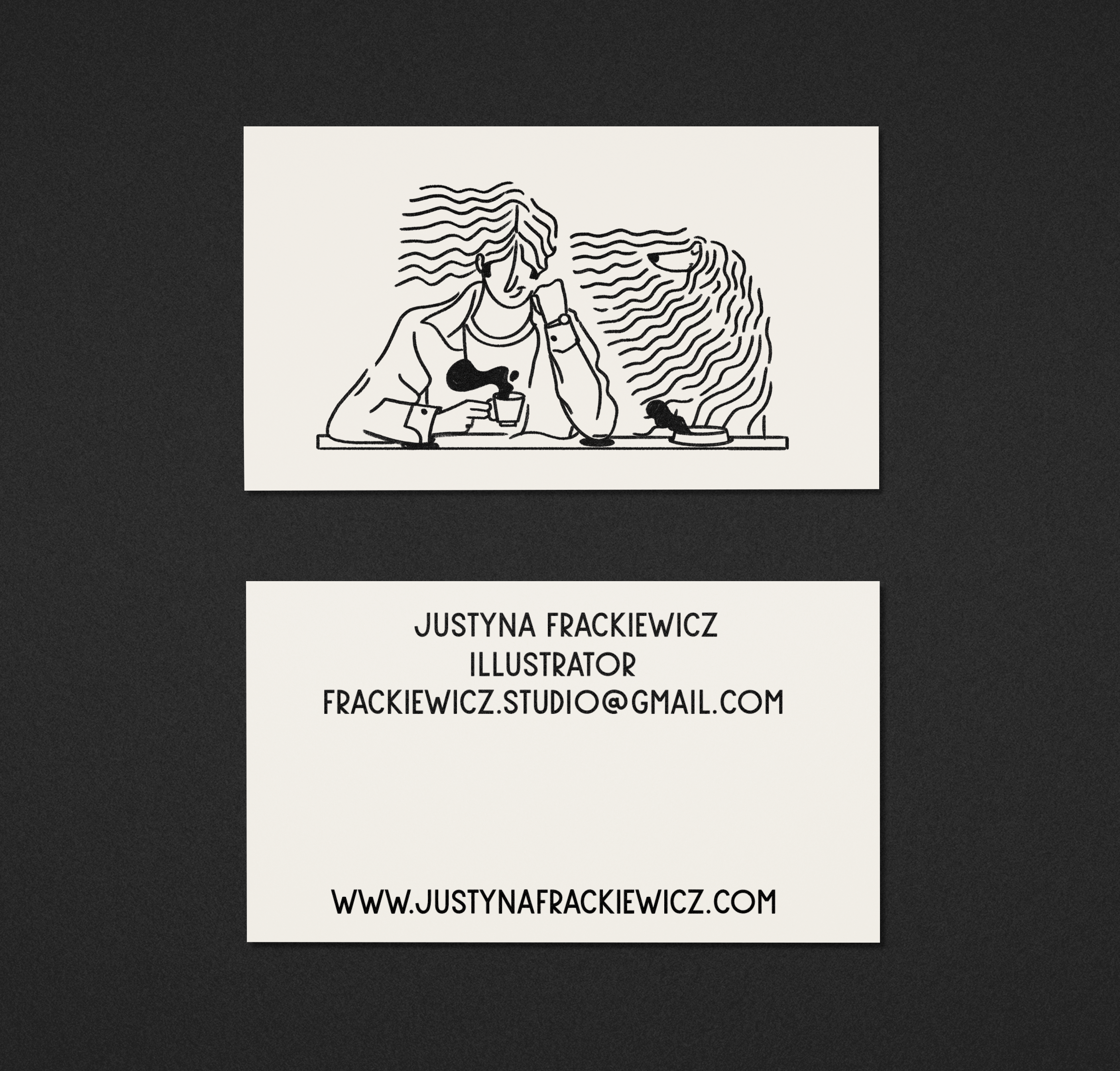 Personal business card branding business card doodles graphic design illustration print typography