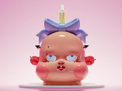 Baby Boy Leroy 3d baby character design creepy cute redshift