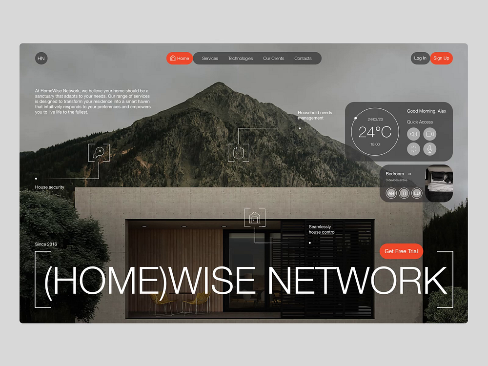 AI powered Smart Home website by Awsmd on Dribbble