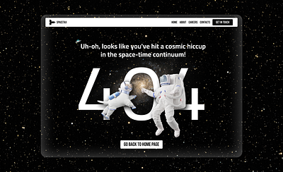 404 Page | Daily UI #008 404 astronout cosmos dailyui figma page not found uidesign web design