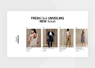 New Arrivals Section - E-commerce website branding clean creative design ecommerce ecommerce website figma new new arrivals template ui ui desgin ux website