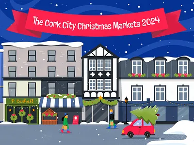 Christmas Illustrations for an Irish Travel Blog art character design christmas illustration colourful creative design design digital art digital illustration digitaldrawing graphic design illustration ireland motion graphics travel illustration ui visual aart web illustration