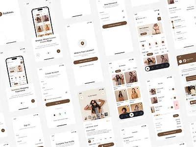 Clothing Store App/Fashion E-Commerce App | App UI Kit | Figma android app design app ui clothing app clothing store clothing store app design ecommerce app fashion fashion app figma ios minimal app ui ui design uiux user experience user interface ux ux design