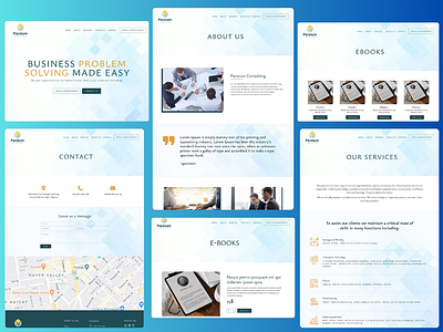 Web Designing of website:- Paratum Consulting design figma graphic design ui ux web design website website design