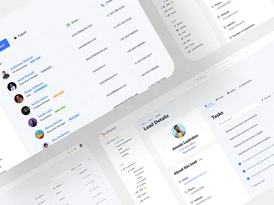 Phoenix CRM Dashboard best design clean contact table crm dashboad dashboard dashboard design design illustration lead product design saas saas dashboard ui ux ux design