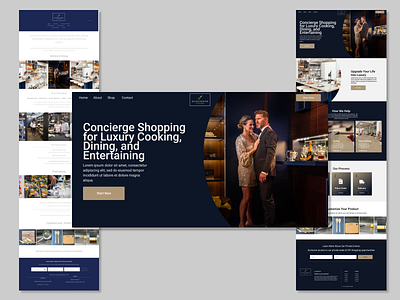 Epicurean Essentials Redesign (Feedback plz!) before and after concierge luxury redesign web web design
