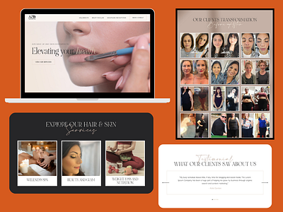 Landing Page:- AZD Makeup & skin design figma graphic design landing page makeup skincare ui ux web design website website design