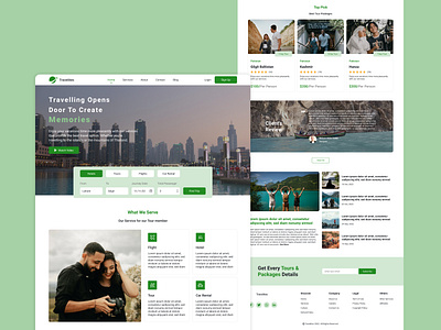 Travelites - Website Design design illustration landing page design mockup travel website travelling website ui ui design user experience user interface web design web ui website design website ui