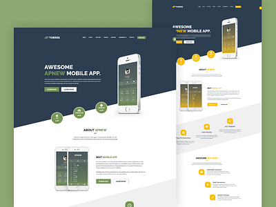 React App Landing Page Template - Torres technology react