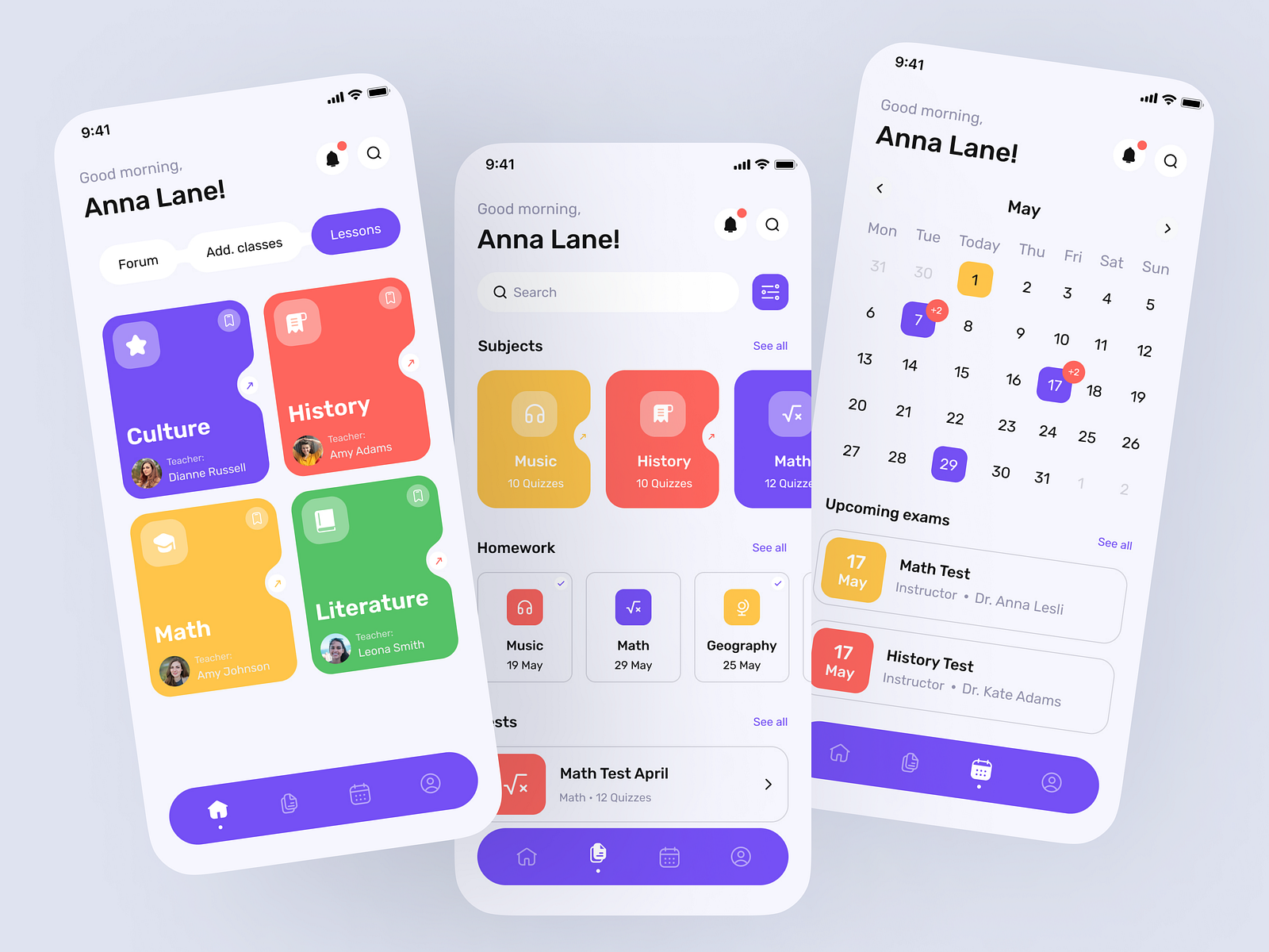 Online learning applications by Marharyta Saralidze on Dribbble