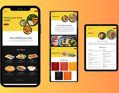 Website:- Mezza Grille design figma graphic design ui ux web design web pages design website website design