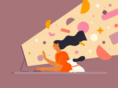 Amazing world of modern technologies shine