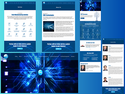 Website Design for EMS - Technologies design figma graphic design ui ux web design web page design website website design